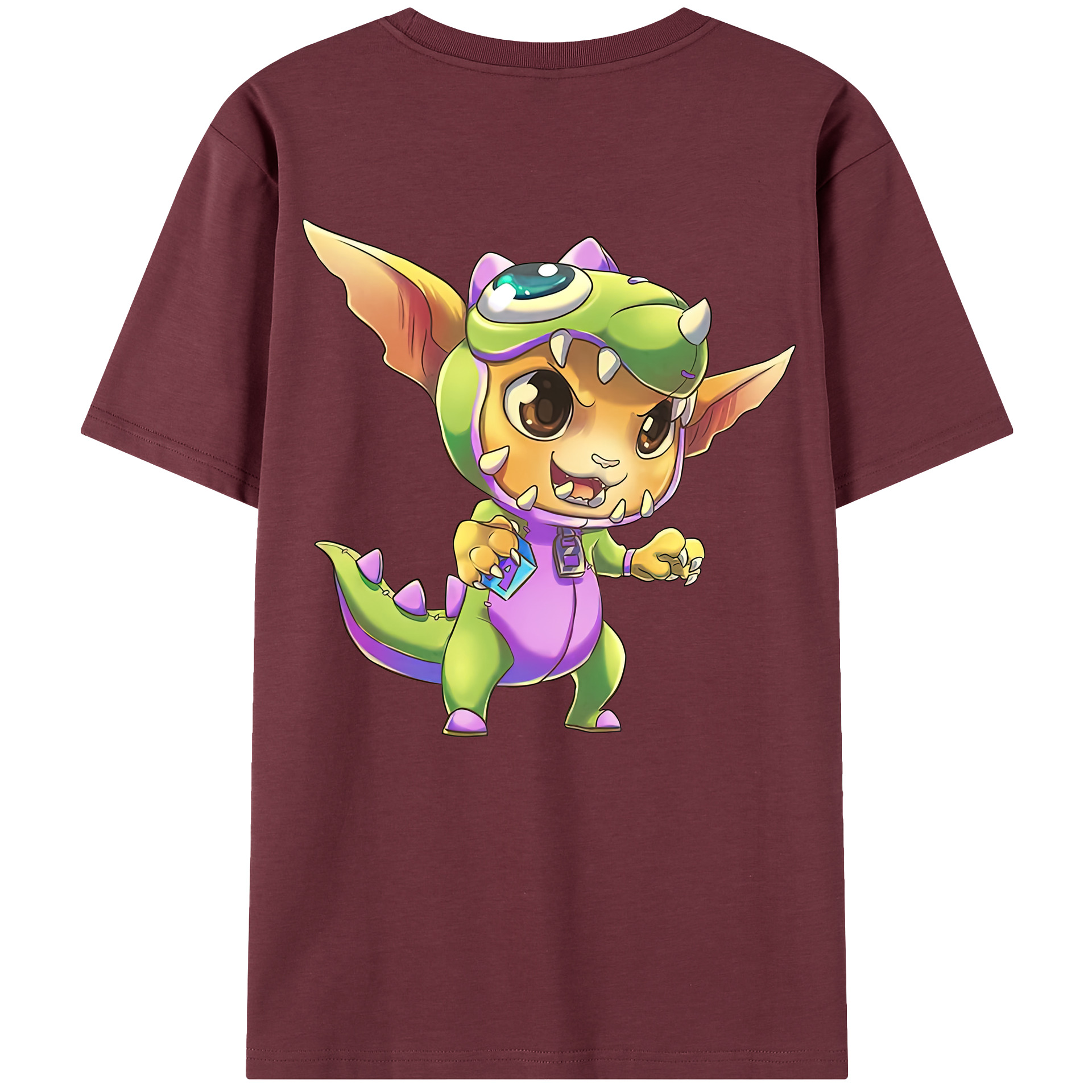 （画像用） リーグ・オブ・レジェンド League of Legends LOL 綿100％半袖Tシャツ（背面プリント）